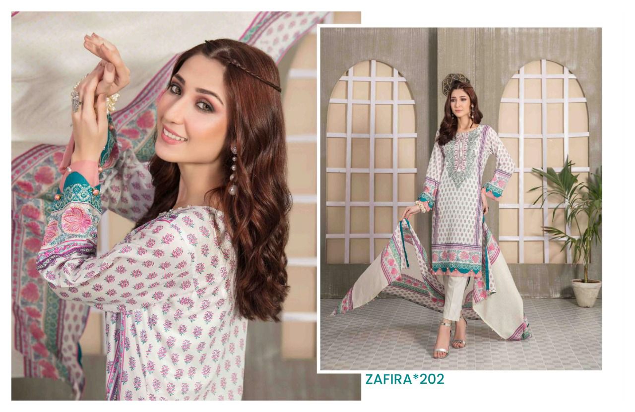 Zafira Vol 2 Casual Wear Wholesale Karachi Cotton Dress Material